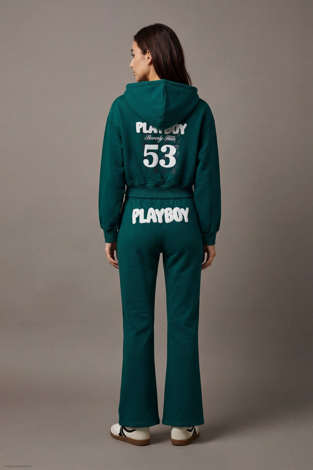 Playboy Fleece Graphic Flare Pant