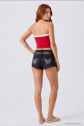 South Beach Low Rise Rhinestone Denim Short