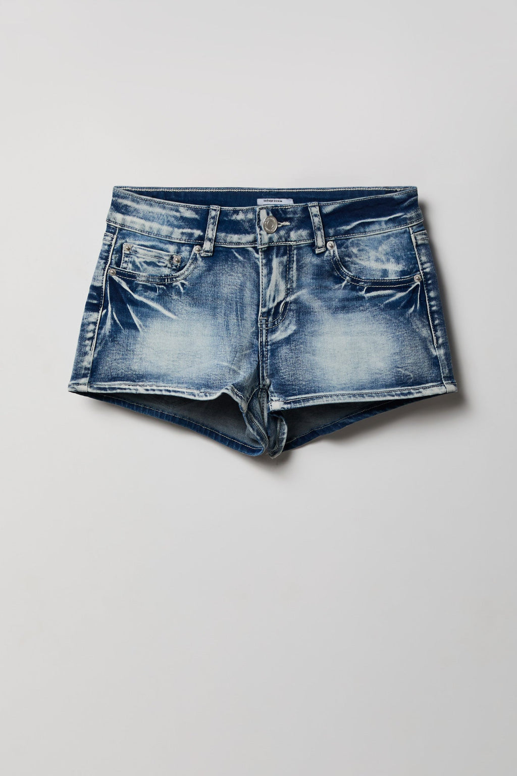 South Beach Low Rise Rhinestone Denim Short