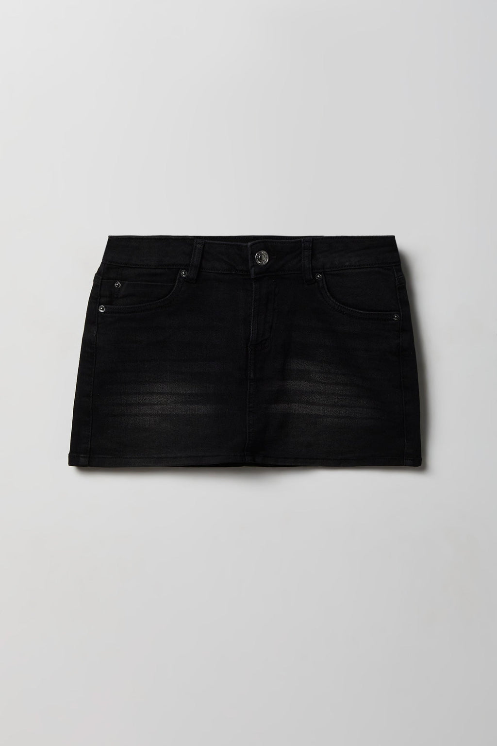 Denim Micro Mini Skirt