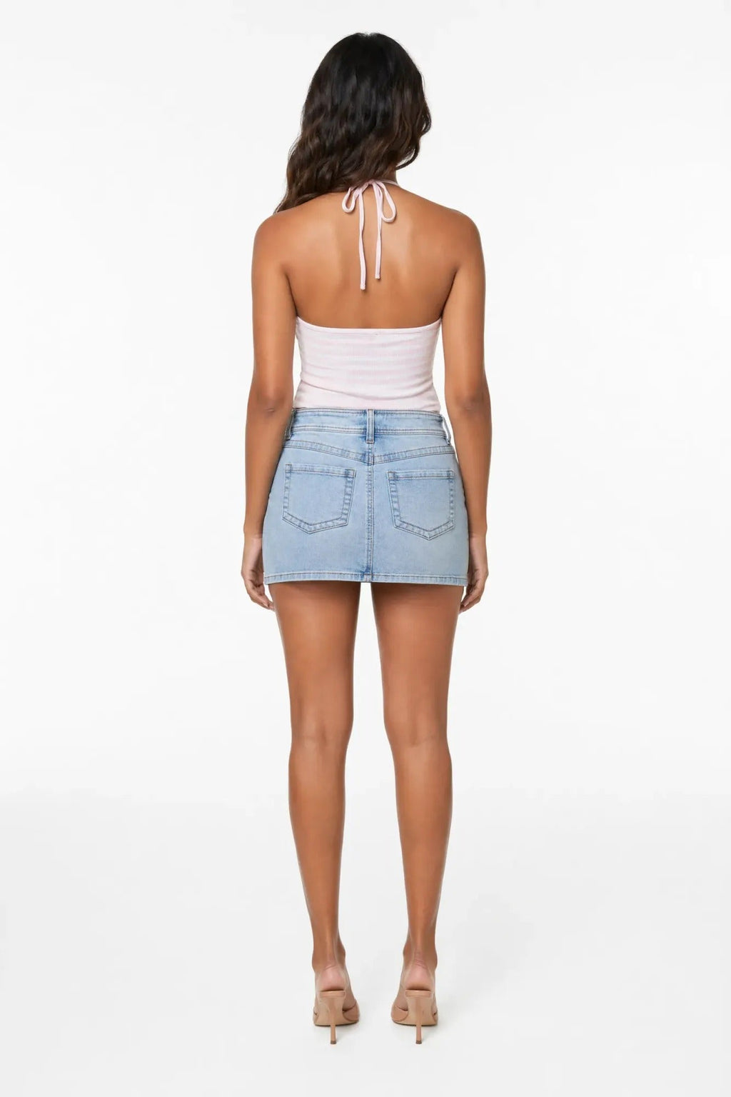 Micro Denim Skort