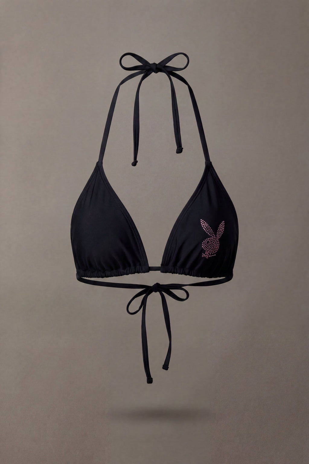 Playboy Rhinestone Triangle Bikini Top