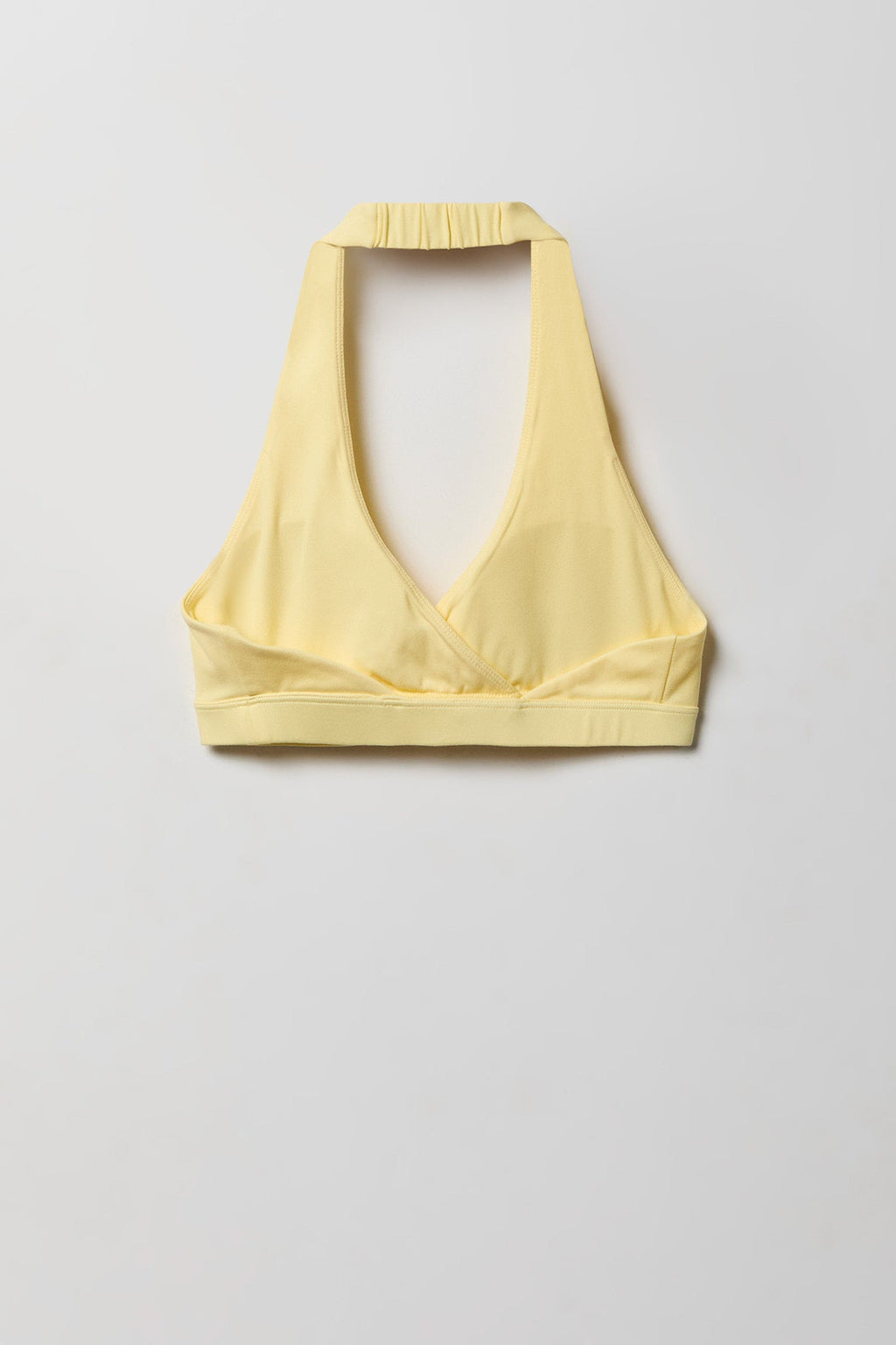 Active High Density Surplice Halter Bra
