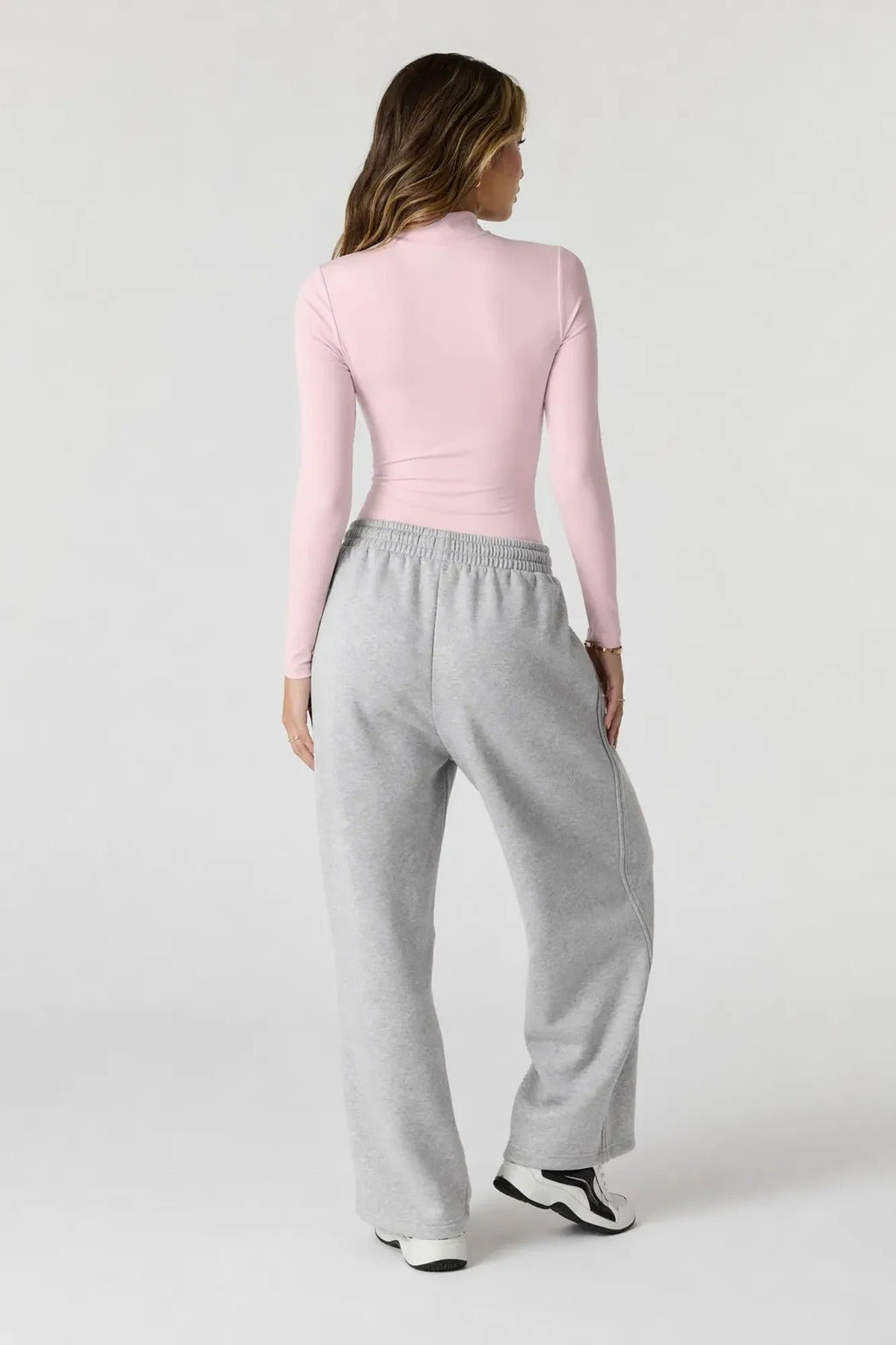 Contour Half Zip Long Sleeve Bodysuit