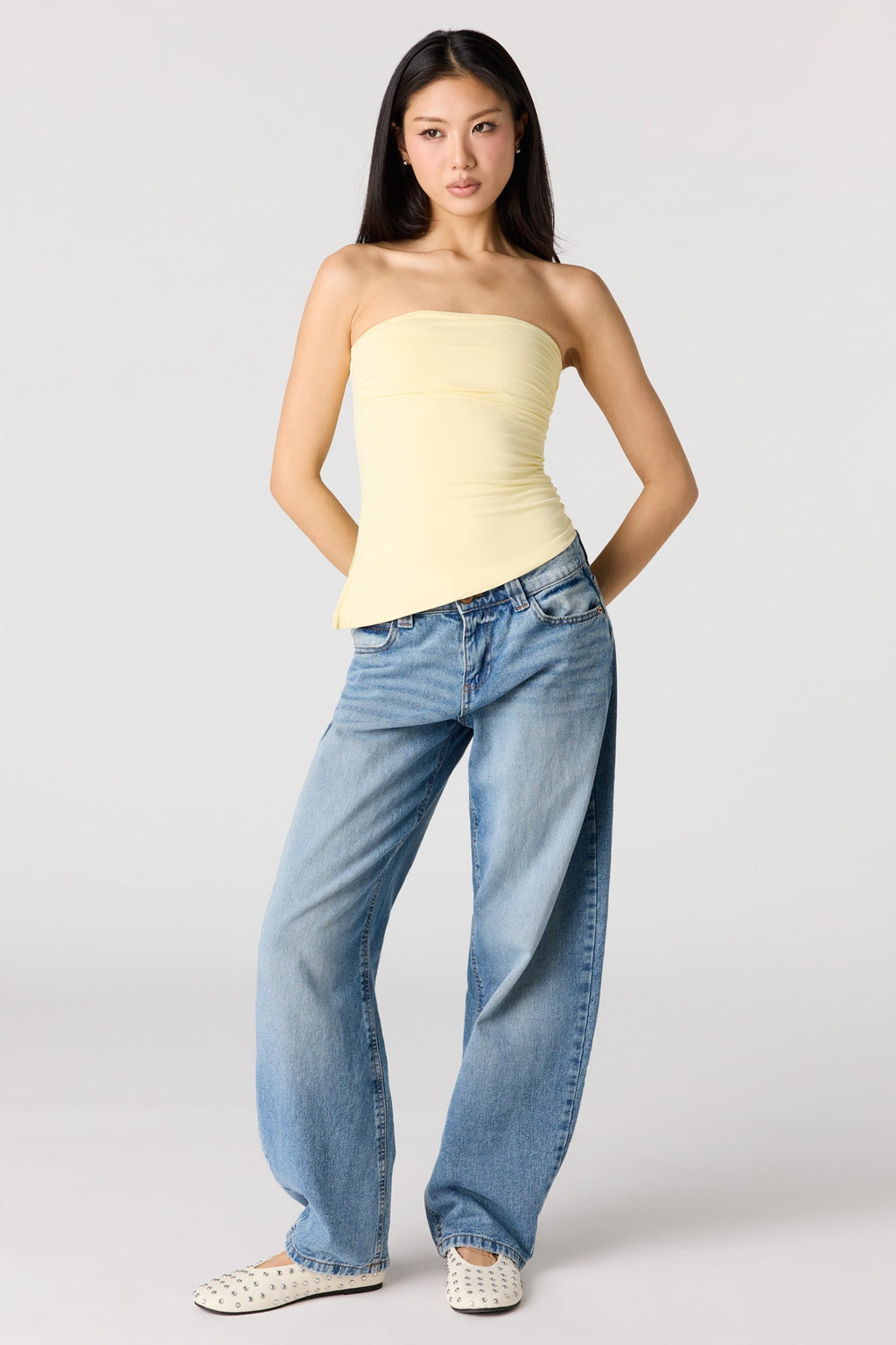 Contour Asymmetrical Tube Top