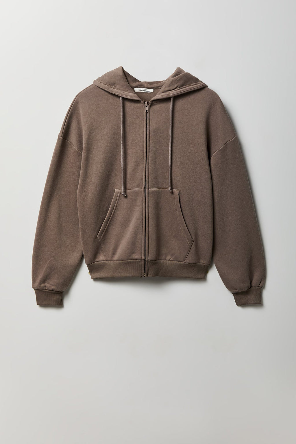 Fleece Boxy Zip Hoodie