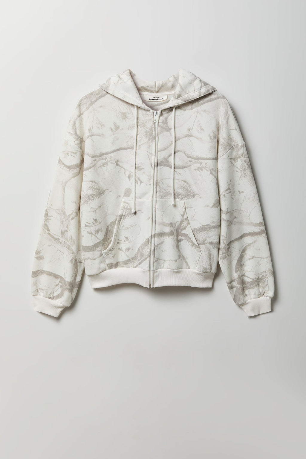 Fleece Boxy Zip Hoodie
