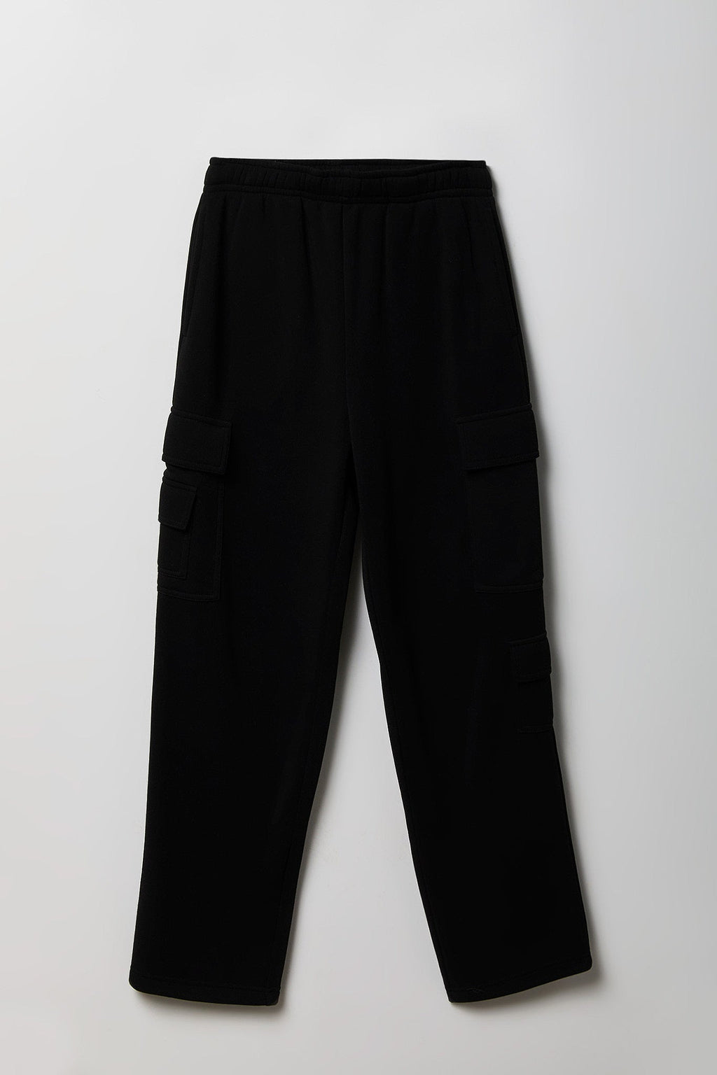 Fleece Low Rise Wide Leg Cargo Sweatpant
