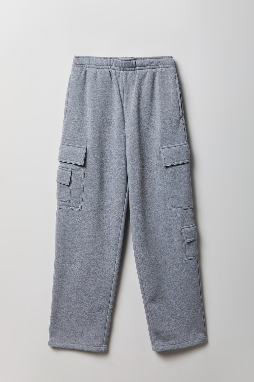 Fleece Low Rise Wide Leg Cargo Sweatpant