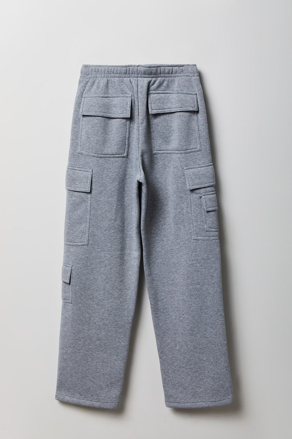 Fleece Low Rise Wide Leg Cargo Sweatpant