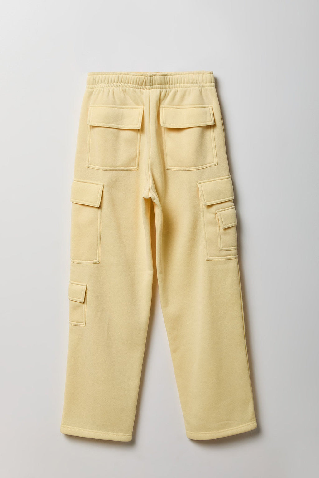 Fleece Low Rise Wide Leg Cargo Sweatpant