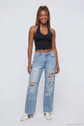 Brooklyn Ripped Low Rise Baggy Jean