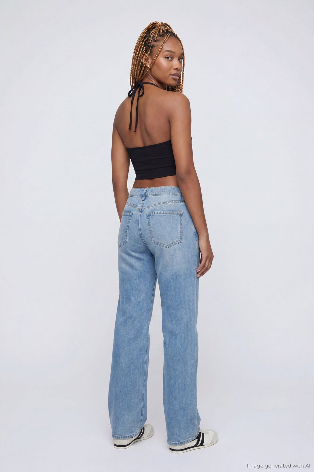 Brooklyn Ripped Low Rise Baggy Jean