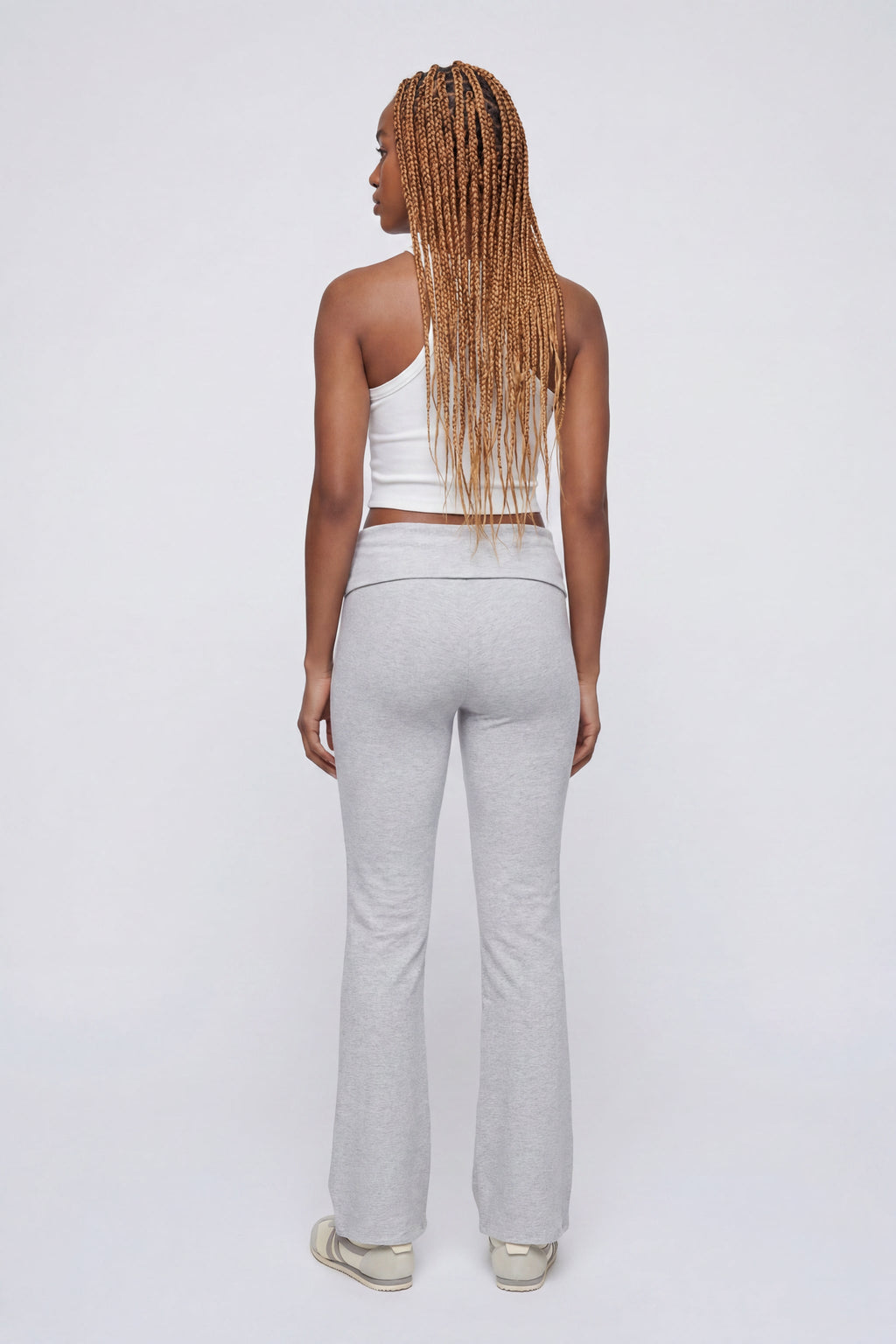 Foldover Waist Flare Legging