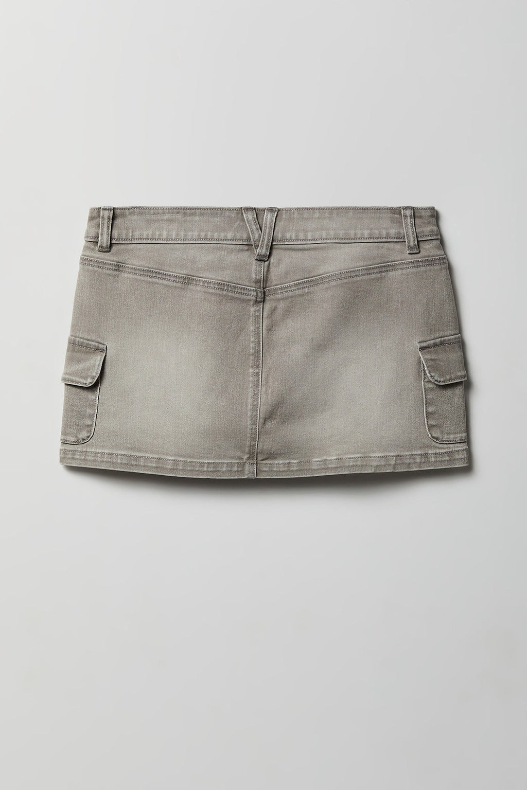 Denim Mini Cargo Skort