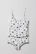 Printed Tank & Boy Short Pajama Set