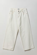 London Low Rise Super Baggy White Jean