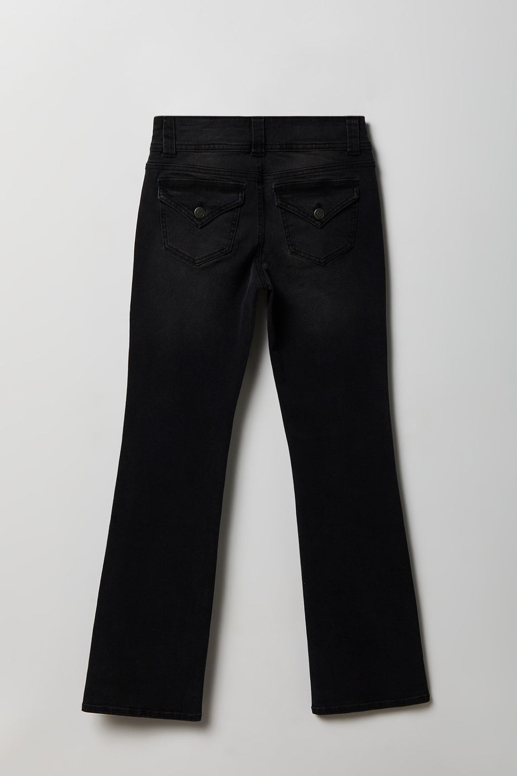 Stretch Low Rise Bootcut Black Jean