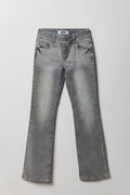 Stretch Low Rise Bootcut Grey Jean
