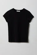Ribbed Crewneck T-Shirt