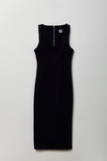 Denim Square Neck Maxi Dress