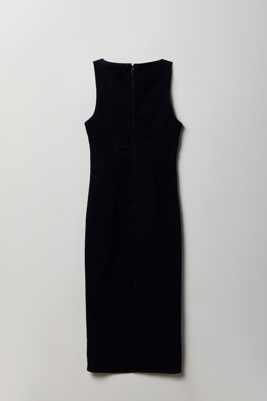 Denim Square Neck Maxi Dress