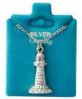 Made In USA Lighthouse Necklace Gold or Silver