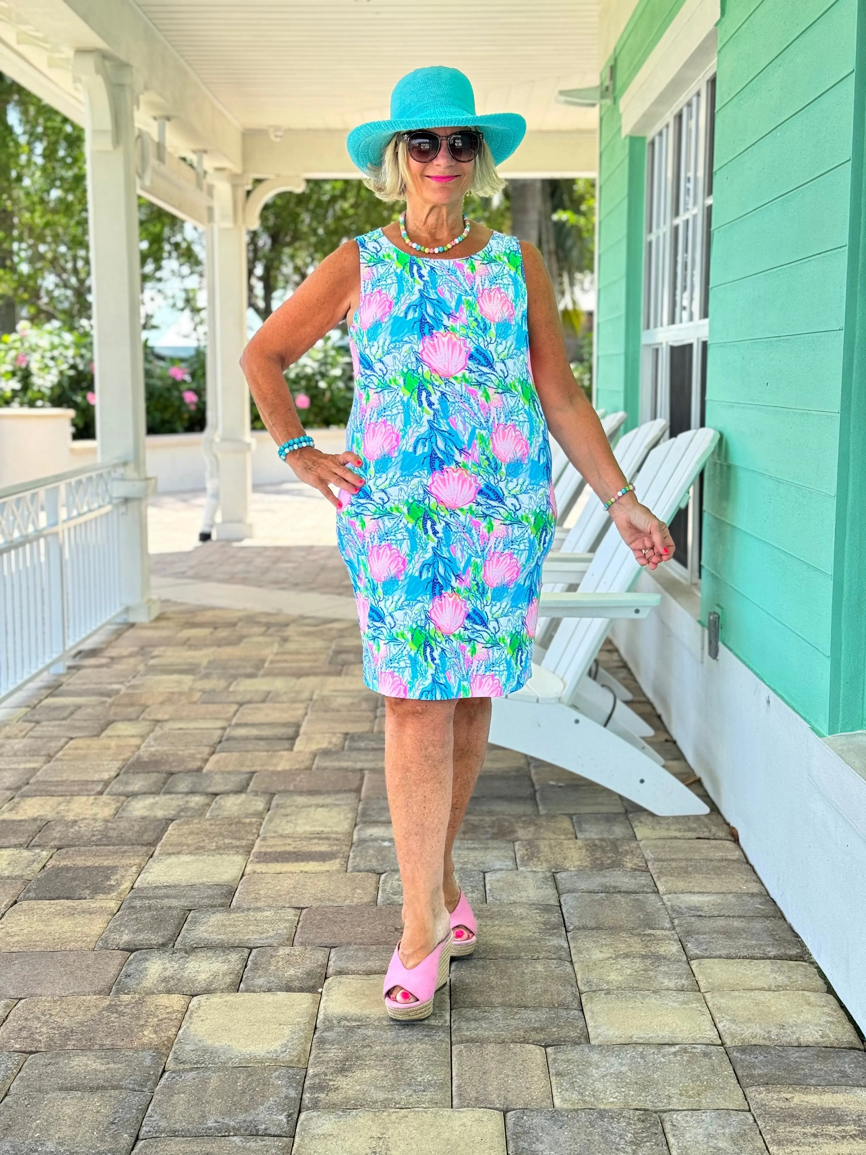 SEASHELL BEACH  SHIFT DRESS