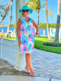 SALINA REEF RUFFLE DRESS