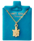 Made In USA Mini Turtle Necklace Gold or Silver