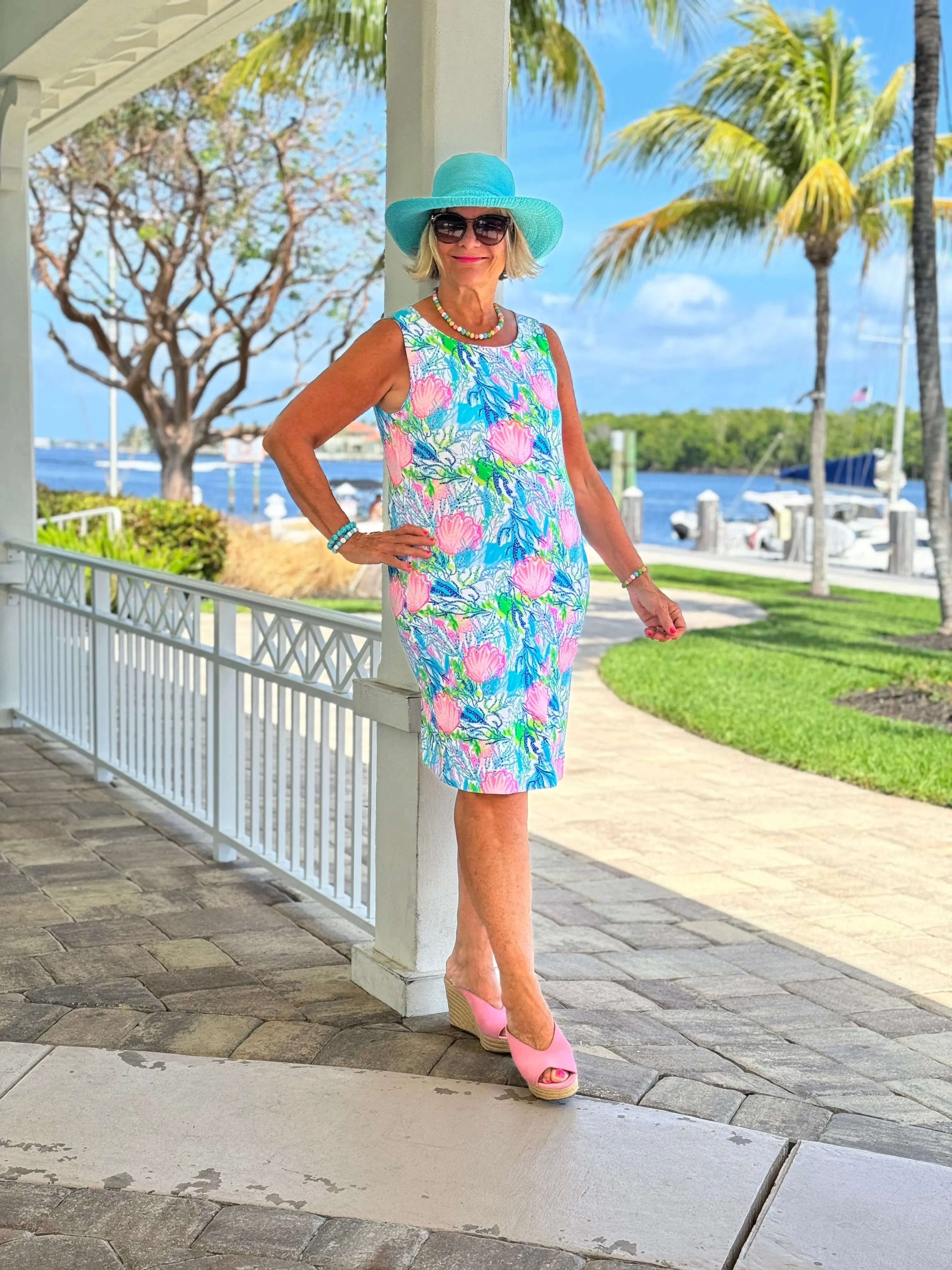 SEASHELL BEACH  SHIFT DRESS