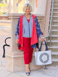 Navy / Red Reversible Rain Cape - Anchor Collection
