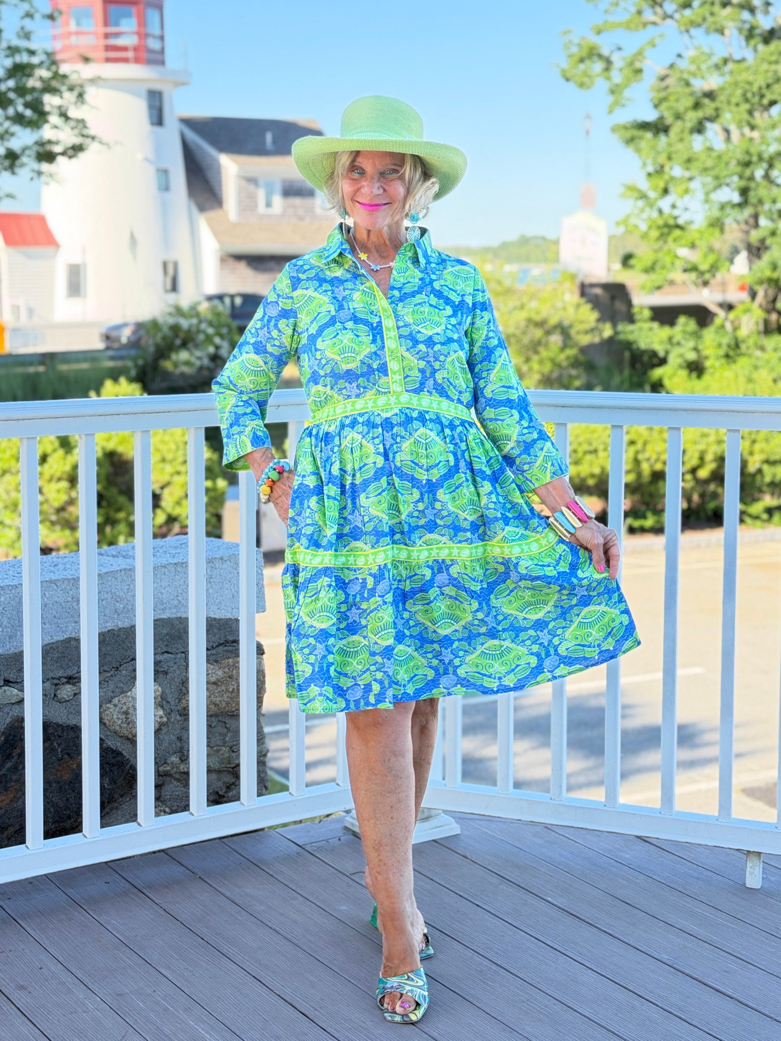 SEA GLASS TREASURE COLLLAR DRESS