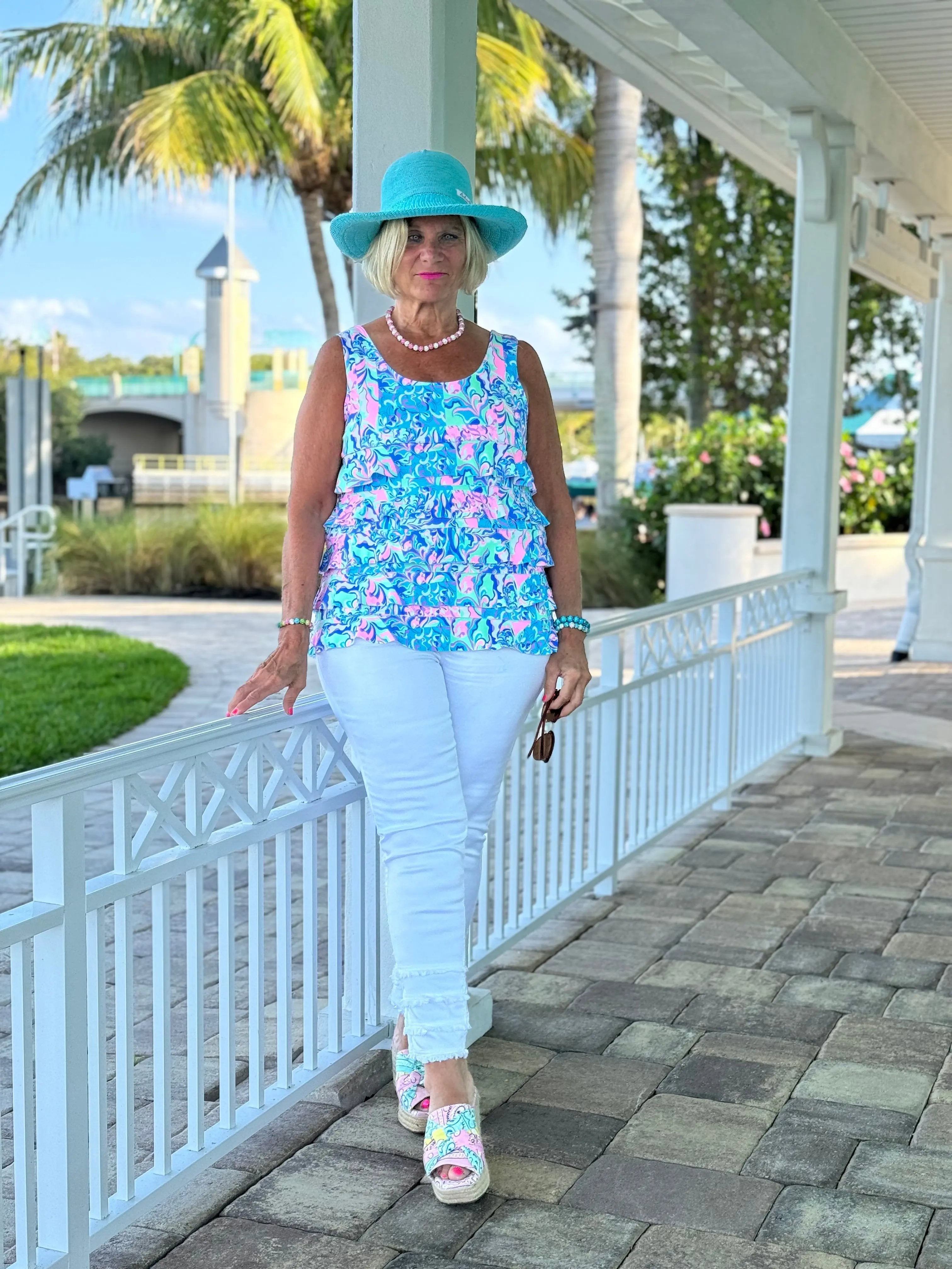SPLASH OF PINK  CHA CHA TANK