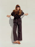 Sun Strider Linen Utility Jacket - Black