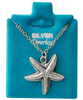 Made In USA Knobby Starfish Necklace Gold or Silver