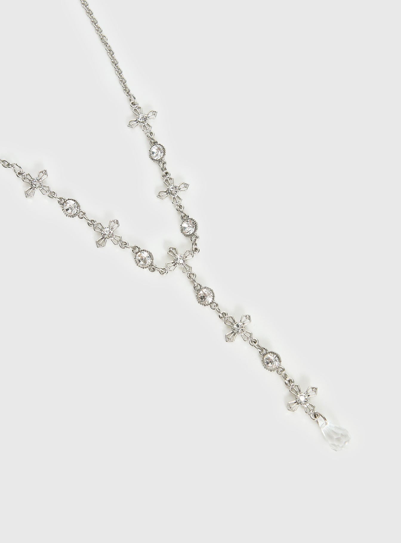Ellasyn Y Necklace Silver