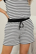 Cloudy Knit Stripe Shorts