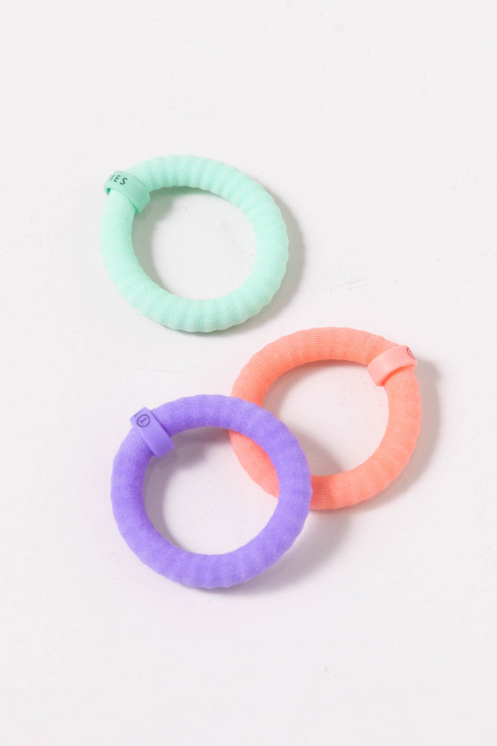 Coral Rush Nylon Hair Ties