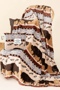 Buffalo Stripe Travel Blanket