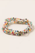 Candy Multicolor Bead Stretch Bracelet Set