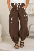 Chocolate Stripe Easy Fit Joggers