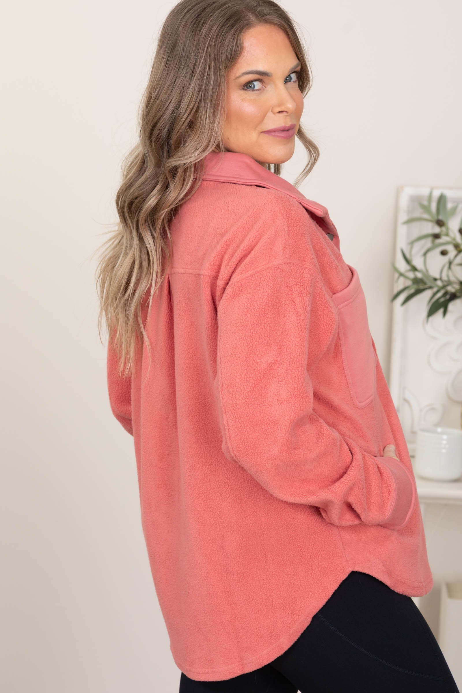 Coral Fleece Shacket