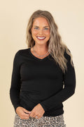 Butter Soft Long Sleeve V-Neck Top