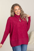 Brushed Melange Hacci Turtleneck