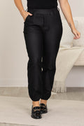 Classic Solid Straight Leg Jogger Pants