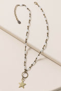 Bronze Star Necklace With Beads Necklace