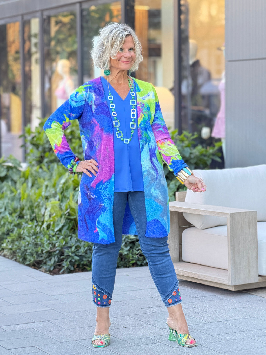 RIVER CRUISE BLUE CARDIGAN