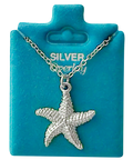 Made In USA Bumpy Starfish Necklace Gold or Silver