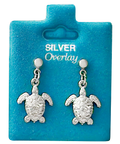Made in USA Sea Turtle Drop Earrings Gold or Silver
